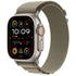 Apple Watch Ultra 2 Alpine Loop - Color Olive | Titanium 49mm