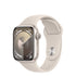 Apple Watch Series 9 Aluminum Case - Starlight , 41 mm (Fits 130–200mm wrists)