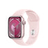 Apple Watch Series 9 Aluminum Case - Pink , 41 mm (Fits 130–200mm wrists)