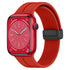 Rrip - Strap-it Apple Watch Magnetic D-Buckle Strap 42/44/45/49mm - Sport Band - (Red)