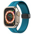 Rrip - Strap-it Apple Watch Magnetic D-Buckle Strap 42/44/45/49mm - Sport Band - (Cyan)