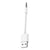 Kabell Apple ipod shufle 3.5mm Jack to USB Male Cable - White