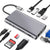 Adaptor (Type - C Adapter 11 in 1)USB-C to HDTV+VGA+LAN+USB 3.0+TF+SD+PD+Audio Adapter (11 in 1)