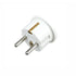 UK to EU Power Travel Plug Adapter Converter 10A - 250V - 2P+ - White