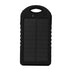 Portable External Solar Charger Power Bank + iPhone- Black