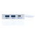 Adapter Type-C 3.0 with 3 Usb Ports Hub With Card Reader Adapter - White